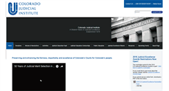 Desktop Screenshot of coloradojudicialinstitute.org